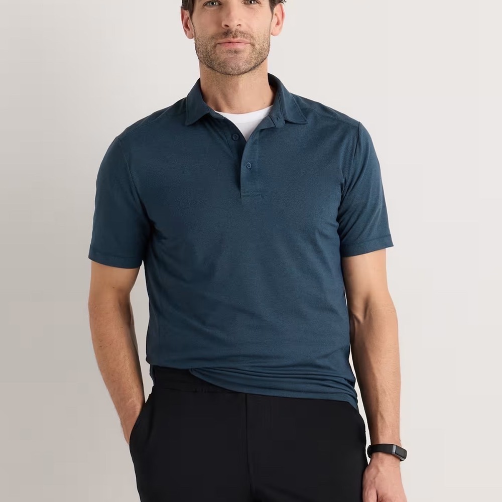 Quince Flowknit Breeze‎ Performance Polo Navy XXL New With Tags